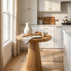 Table en rotin légère, minimaliste, durable, écologique et confortable pour l'extérieur, idéale pour les villas, les parcs, les hôtels et les salons. - Product Image 2