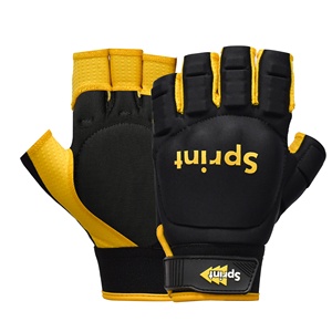 Gants de hockey sur gazon demi-doigts de qualité supérieure pour la protection des mains intérieures et extérieures des jeunes en matériau composite - Product Image 2