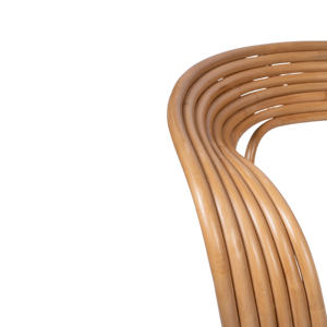 Meilleur choix, fauteuil Ziko, design moderne avec assise luxueuse, fauteuil de loisirs en rotin et bois durable fait à la main pour le salon - Product Image 3