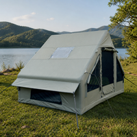 Tente gonflable verte Litai Antour AT-6.3, tissu Oxford 600D imperméable, colonne d'air, porte en U, fenêtre en maille, camping quatre saisons