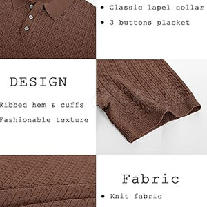 Polos de punto hechos en el mejor material Personalice su propio diseño Polo de punto de nuevo estilo - Product Image 5