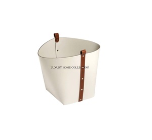 Seau à charbon en cuir extra épais de qualité supérieure avec coutures soudées sécurisées pour éviter les fuites et améliorer la durabilité globale - Product Image 1