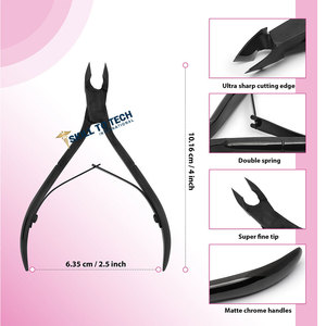 Pince à cuticules professionnelle en acier inoxydable, outils de manucure pour ongles et ongles d'orteils - Product Image 2