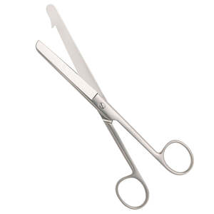 Nouveaux ciseaux intestinaux Instruments chirurgicaux Ciseaux en forme de baïonnette Ciseaux à bandage en acier inoxydable avec poignée pour infirmière - Product Image 2