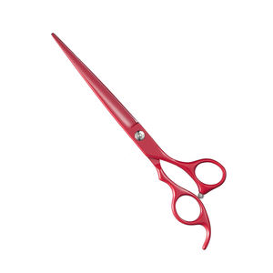 Tijeras de aseo para mascotas de la mejor calidad, tijeras para mascotas recubiertas de Color rojo, tijeras para cortar el pelo con reposapiés fijo - Product Image 1