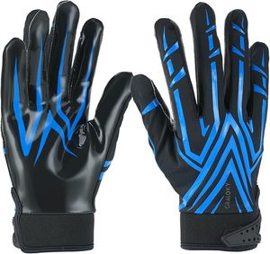 Guantes de fútbol Hombres Mujeres Niños, Guantes de fútbol juvenil, Guantes de agarre pegajosos de silicona ultra pegajosos para jóvenes adultos, mejorados - Product Image 1