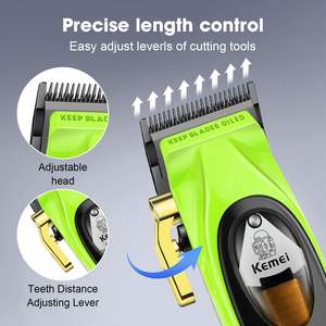 Tondeuse à cheveux électrique sans fil professionnelle pour hommes, rechargeable, lame en acier inoxydable, batterie USB, pour la maison et l'hôtel - Product Image 4