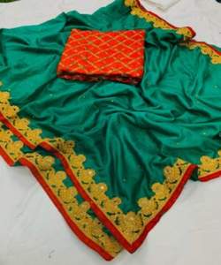 Ensemble de mariage de luxe pour mariées spéciales Vêtements de fête attrayants Saree de réception: Bollywood Glamour pour les divas élégantes - Product Image 2