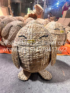 Cesta de animales estilo Montessori para niños, juguetes al por mayor, cesta de jacinto de agua en forma de pingüino Natural para niños, organizador de Juguetes - Product Image 4