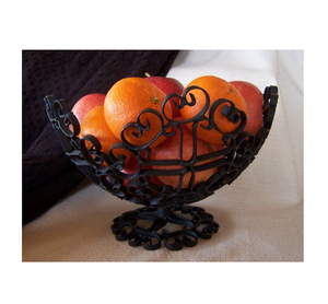 Nouveau design de décoration de table à manger bol en fil de fer pour le service de fruits ustensiles de cuisine personnalisés panier en métal pour le stockage des légumes - Product Image 1