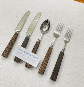 Juego de Cubiertos de Acero Inoxidable de Diseño Tradicional con Incrustaciones de Hueso Natural, Vajilla para Mesa de Comedor para el Hogar y Hoteles - Product Image 2