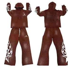 Survêtements décontractés pour hommes de qualité supérieure, best-sellers, écologiques, couleur unie, 100% coton, respirants et confortables - Product Image 4