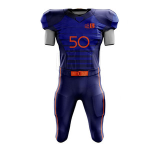 Uniforme de Fútbol Americano Personalizable de la Mejor Calidad con Mangas Cortas, Transpirable, que Absorbe la Humedad y de Secado Rápido, 100% Poliéster - Product Image 1