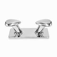 Borne d'amarrage marine SS316 de 6 à 12 pouces, double borne d'amarrage en acier inoxydable pour yacht, accessoires de pont de qualité club nautique et marina