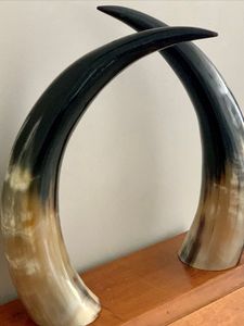 VIKING DRINKING HORN FOOD SAFE GENIUEN HORN Drinking Viking Horn Agate for Wedding Home Hotel From India for Christmas - Product Image 6