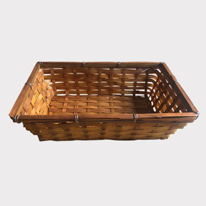 Meilleure vente paniers de rangement en bambou tissés à la main conteneur de plateau Rectangle pour la maison cuisine cadeau tissé directement du Viet Nam - Product Image 3