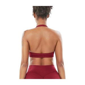 สปอร์ตบราออกกำลังกายสำหรับผู้หญิง ดีไซน์ทันสมัย น้ำหนักเบา ระบายอากาศได้ดี พร้อมโลโก้ด้านหน้าแบบไร้ตะเข็บ รองรับระดับปานกลาง - Product Image 3