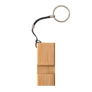 Portachiavi Personalizzato in Bambù con Supporto, Portachiavi e Moschettoni Promozionali Personalizzati - Product Image 4