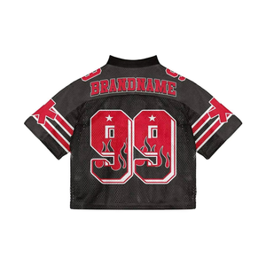 Ropa de calle con impresión sublimada personalizada, camiseta de fútbol a la moda, diseño bordado, camiseta de fútbol americano de Equipo Nacional corto de malla - Product Image 4
