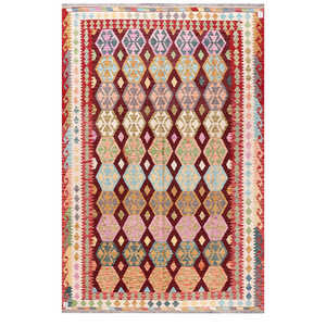Alfombra Kilim de Maimana, Afganistán, 310 x 206 cm, Alfombras y Juegos de Alfombras - Product Image 1