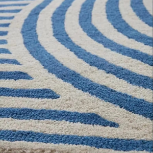 Alfombra de lana de Nueva Zelanda moderna personalizada con mechones a mano para dormitorio o sala de estar alfombras y juegos con personalización disponible - Product Image 1