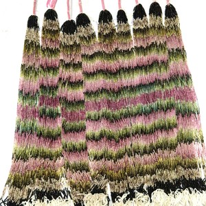 ลูกปัดพลอยทัวร์มาลีน2มม. หลายเส้นลูกปัดทัวร์มาลีนธรรมชาติสำหรับทำเครื่องประดับขายส่งจำนวนมาก - Product Image 1