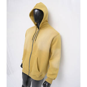 เสื้อฮู้ดมีซิปของผู้ชายผ้าขนแกะ100% ใยไผ่ระบายอากาศได้ดีเป็นมิตรกับสิ่งแวดล้อมกันลมสำหรับฤดูหนาว - Product Image 6