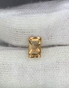 Turmalina de Melocotón Natural, Forma Octogonal, Color Champán. - Product Image 1