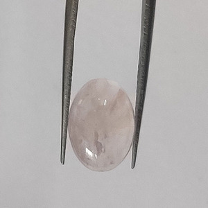 Cabochon ovale en quartz Rose naturel 14x10mm, cabochon ovale en quartz rose pour la fabrication de bijoux cabochon en pierre libre - Product Image 2