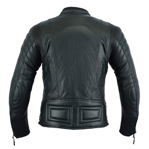 Veste en cuir slim unie pour homme, style urbain, col montant, séchage rapide et respirante, service OEM, vente chaude - Product Image 6