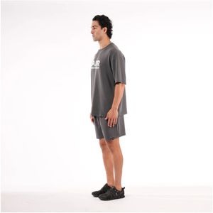 Camiseta al por Mayor, Nuevos Productos 2025, Serigrafía Personalizada, Estilo Desgastado por el Sol, Talla Grande, Color Gris, Unisex, Camiseta de Algodón de Alta Calidad - Product Image 5