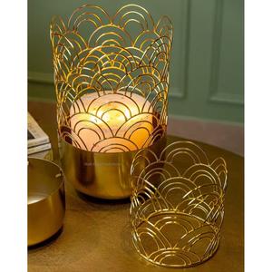 Handmade Metal Luxury <b>Gold</b> Plated Tealight Candle <b>Holder</b> for Home Wedding Parties Tabletop <b>Lighting</b> Decorations - Product Image 4