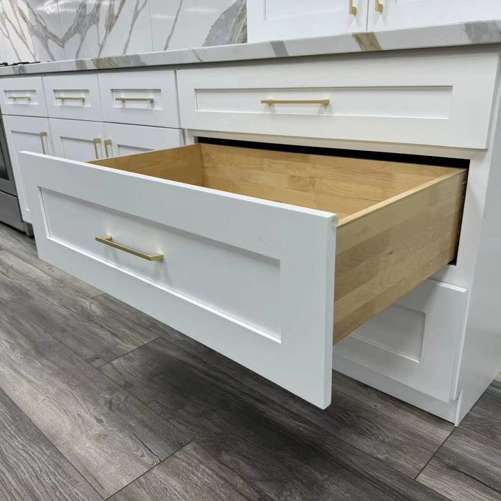 Modern White Oak Sliding Kitchen Cabinet New Design for Home and Living Room Use Bedroom Furniture