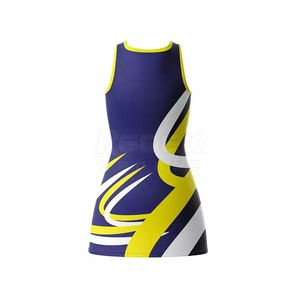 In Stock High Quality Breathable Eco-Friendly Netball Uniform with Front Logo Custom Colors & Spandex/Polyester <b>Fabric</b> - Product Image 2