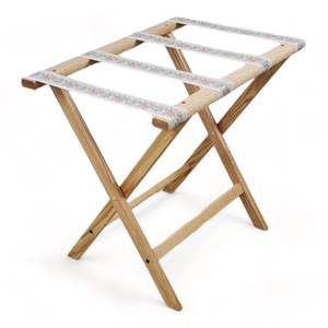 Portaequipajes de madera sostenible para hoteles ecológicos diseñados para complementar temas de decoración interior natural - Product Image 4