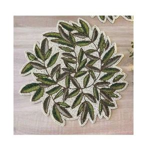 Beaux tapis et coussinets de table de fête de mariage en perles de verre - Product Image 6