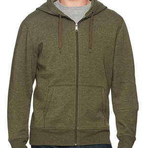 custom zipper hoodie cotton french terry sweatshirts blank full zip up vintage sun faded hoodies men - Product Image 2