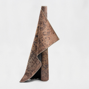 Alfombra Turca Vintage Estilo Art Deco en Tonos Tierra, Alfombra Rústica Desgastada, Lavable, de Pelo Corto, Estilo Clásico, OEM ODM - Product Image 2