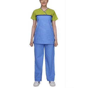 Venta al por mayor colorido enfermería uniforme uniformes médicos Spandex poliéster Scrubs traje conjuntos en precio de venta - Product Image 1