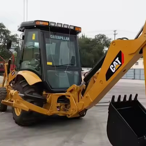 Usado Catpillar 420F/420E Retroexcavadora 4x4 Cargador de ruedas barato con carga nominal de 1 tonelada y bomba Buen precio Venta" - Product Image 1