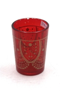 Bougeoir et lanterne de Style américain de couleur orange de support votif rond en verre décoratif d'événement pour la décoration de mariage - Product Image 2