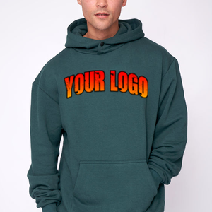 Sweat à capuche pour homme de haute qualité, 63% coton, 37% polyester, 370 g/m², impression personnalisée écologique, impression en relief - Product Image 5