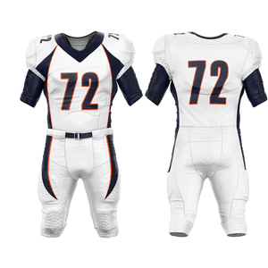 Nouveaux maillots de football américain, uniformes courts, 100% polyester, sublimation, personnalisation complète, broderie, séchage rapide, respirant - Product Image 2