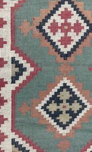 Tapis Kilim en laine de Jute géométrique fait à la main multicolore Style Vintage lavable durable décor de salon à la maison - Product Image 5