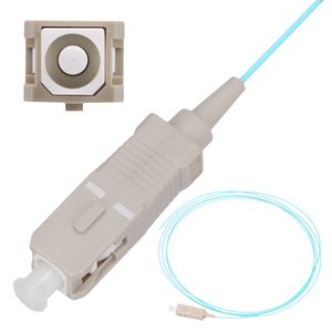 Extralink SC/UPC pigtail, Multimode, OM3, 50/125, 2M, แถบง่าย - Product Image 1