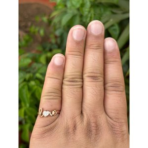 Anillo de Plata 925 con Diseño de Amor y Cristales Elegantes - Product Image 2