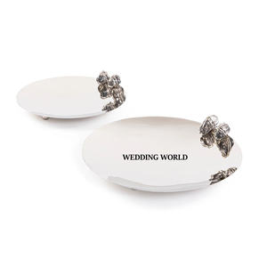 Juego de dos bandejas de metal para chocolate Bandeja de chocolate hecha a mano de buena calidad Venta caliente Nueva bandeja de metal para chocolate - Product Image 1