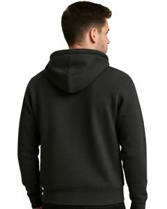 Sweat-shirt à capuche zippé en polaire douce avec poches avant Veste à capuche zippée d'hiver confortable et décontractée pour hommes - Product Image 2