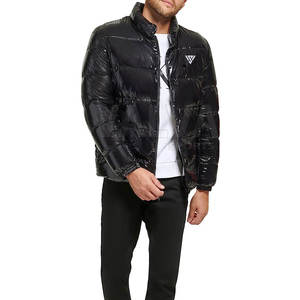 Chaquetas de burbujas de lona de secado rápido para hombre de estilo de calle alta de invierno 2024, diseño de cuello levantado para uso en exteriores para adultos, precio bajo - Product Image 4