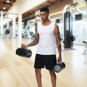 Paire d'haltères réglables de 30 lb remplies d'eau, design pliable portable pour l'entraînement musculaire et le renforcement musculaire - Product Image 1